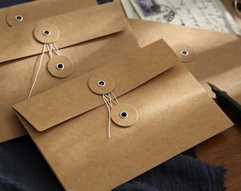 Kraft Envelopes Personalized Rustic Greetings Decoration Stationery / Gift Card Holder /Thick Paper Weddings Invitation Envelopes 6.7&quot;x4.5&quot;