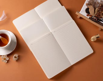 Refills for Fabric Journal A6A5, Replaceable Insert Paper Blank Lined Grid Dotted Plan Page Cornell Page for Journal/Notebook/Planner/Diary