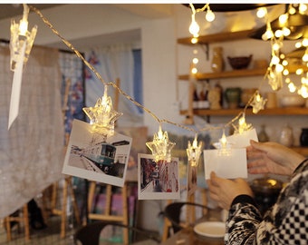 10/20LED Heart String Lights Fairy Battery Childrens Bedroom DIY Home Light Gift 