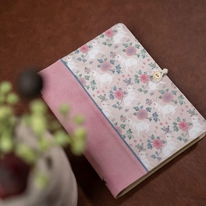 Fabric-Covered Patchwork Notebook A6 A5 | Handmade Travel Diary | Refillable Planner | Cloth Junk Journal | Perfect for Writing, Journlaling