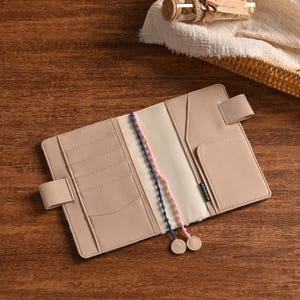 Fabric Covered Journal Patchwork Notebook Covers Handmade Stitch Journal Collage Cloth Art Book with Leather Interior A5 A6 B6 Weeks Cover imagen 3