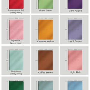Blankt papper A5 PU-omslag Journal Mjukt omslag Anteckningsbok Grön Lila Blå Rosa Omslag Bok Modern Mejeri Enkel Anteckningsbok Planerare Bokmal Gåva bild 10