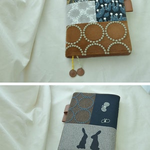 Retro Patchwork Cloth-leather Cover Notebook Journal Coffee Tambourine ...