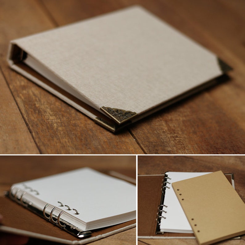 Linen Cover Photo Album /wedding Albums /guest Book/scrapbook Etsy