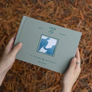 Custom Instax Square Photo Album for 40 Photos. Personalized Gift Wedding Guest Book with Pockets for Instant Pictures SQ1, SQ6, SQ10, SQ20