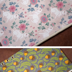 Bloemenprint Ritstas A5 A6 A7 | Stoffen Plannerverdeler | Etui voor Ringband | Opbergtas | Houder voor Journaling Accessoires | 36 kleuren afbeelding 18