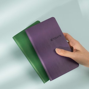 Cuaderno personalizado para hacer lista 2023 cubierta de PU planificador diario Check-in libro de horarios A6 diario portátil escuela Oficina suministros regalo personalizado