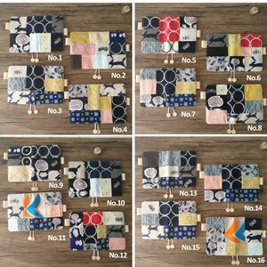 Fabric Covered Journal Patchwork Notebook Covers Handmade Stitch Journal Collage Cloth Art Book with Leather Interior A5 A6 B6 Weeks Cover imagen 6