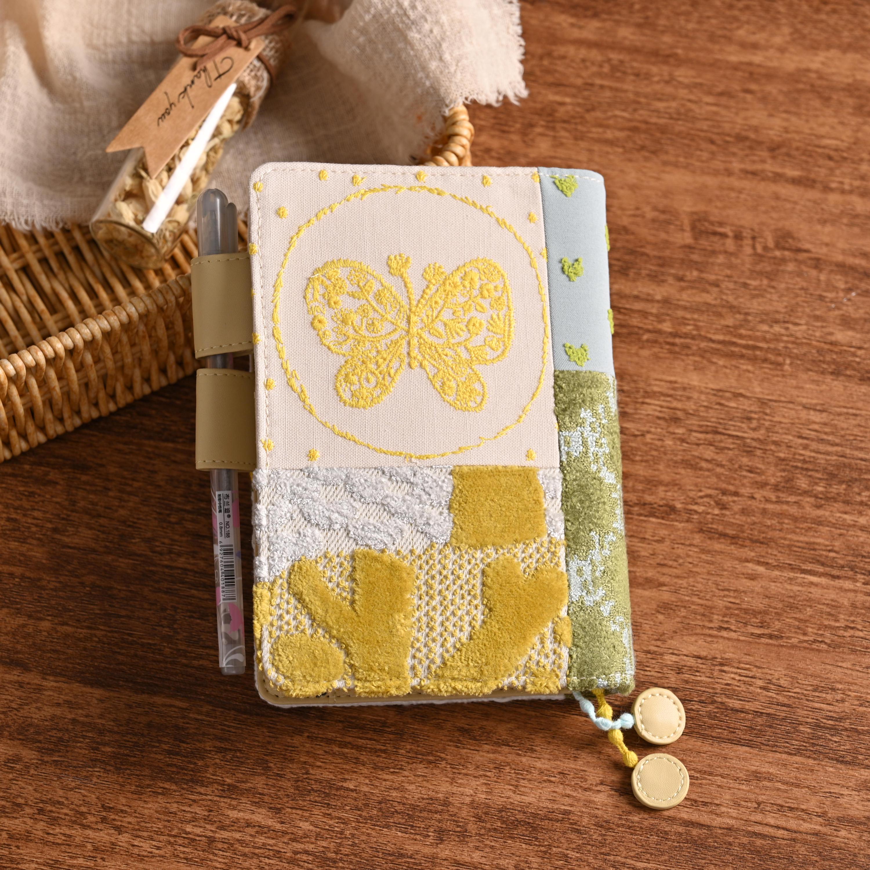 A6 Perfect Bound Notebook - Pink Floral/Notes & Thoughts – Rachel - View #4