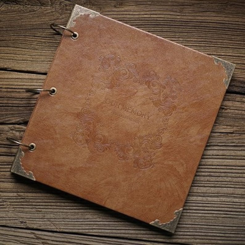 Faux Leather Photo Album Scrapbook 10 X 10. Guest Book. Etsy