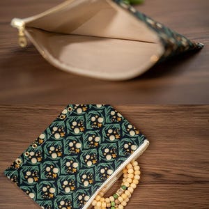 Bloemenprint Ritstas A5 A6 A7 | Stoffen Plannerverdeler | Etui voor Ringband | Opbergtas | Houder voor Journaling Accessoires | 36 kleuren afbeelding 12
