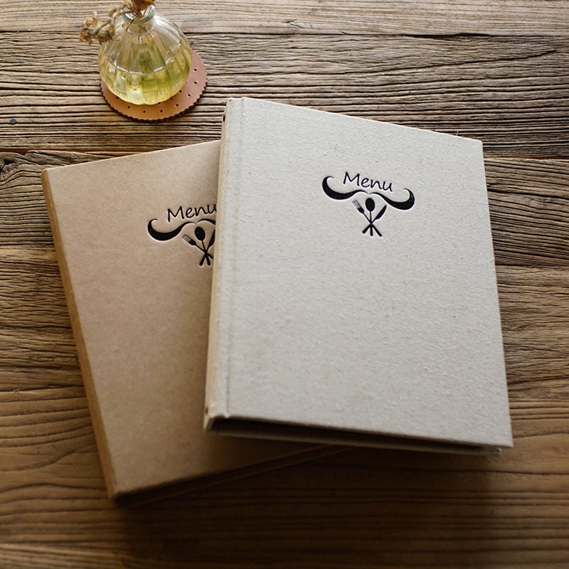 Buy Handmade Restaurant Menu Book, Bakery Menu, Wedding