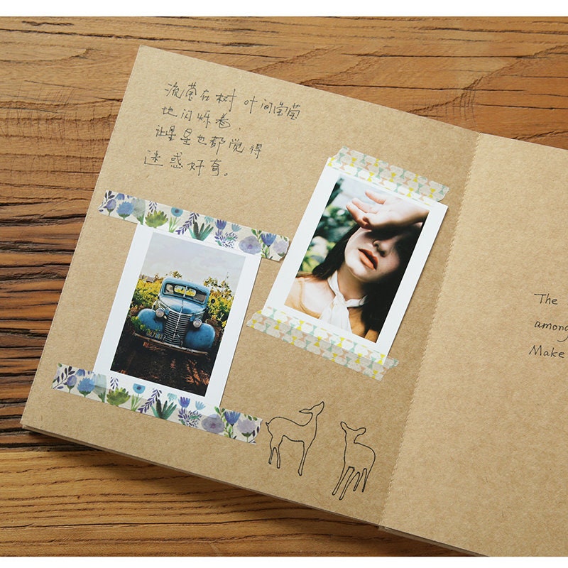 Herefun Album Foto, Album Fotografico Fai da Te 40 Fogli (80 Pagine in Totale) 29 x 21cm Scrapbook DIY con Adesivi, Scrapbook Album Fotografici per Viaggio Matrimonio Anniversario