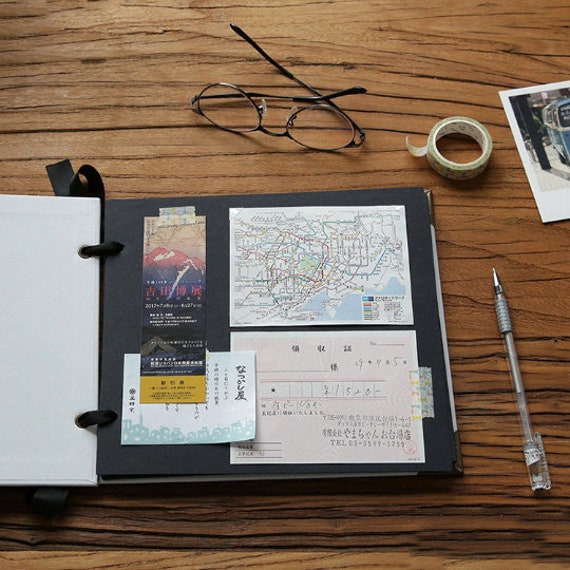 Ring Binder Scrapbook Album. Ribbon 