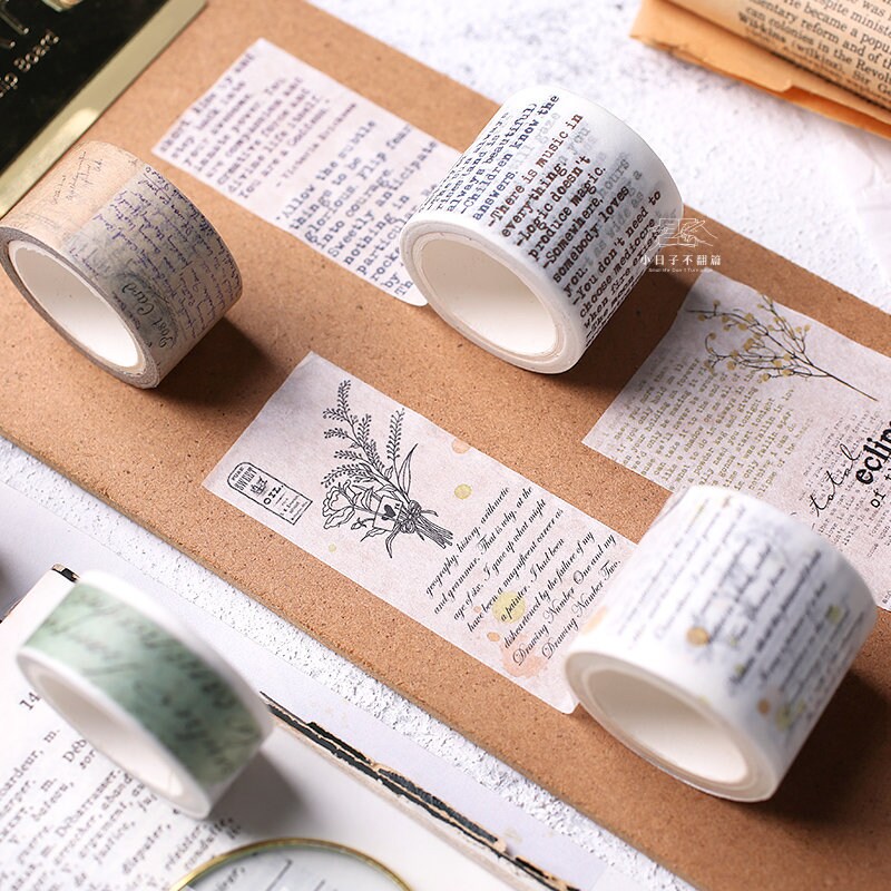  Lurrose 6 Sets Washi Tape Washi Paper Tape Scrapbook Tape Washi  Vintage Decor Stickers for Journaling Japandi Decor Gift Wrapping Tape  Retro Masking Tape Japanese Paper Manual Sticky Paper : Toys