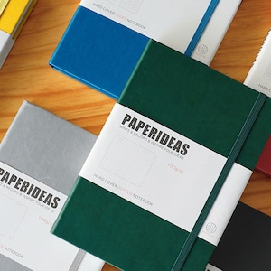 Personalisierte PU Hardcover Notizblock A5 Seitenzahl Notebook Dot Grid Linierte leere Seiten Einfache Leder Journal Business College Buch 18 Farben