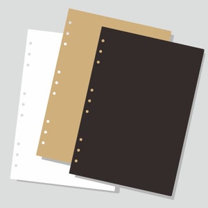 Spedizione gratuita 9 fori 185 × 265 mm verticale Kraft nero bianco pagine interne per carta scrapbook/libro degli ospiti di nozze/album fotografico