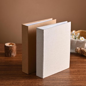 Custom Photo Album 4x6 for 200 Photos. Blank Linen Baby Album with Pockets, Wedding Album, Travel Album, Couples Album, Anniversary Gift