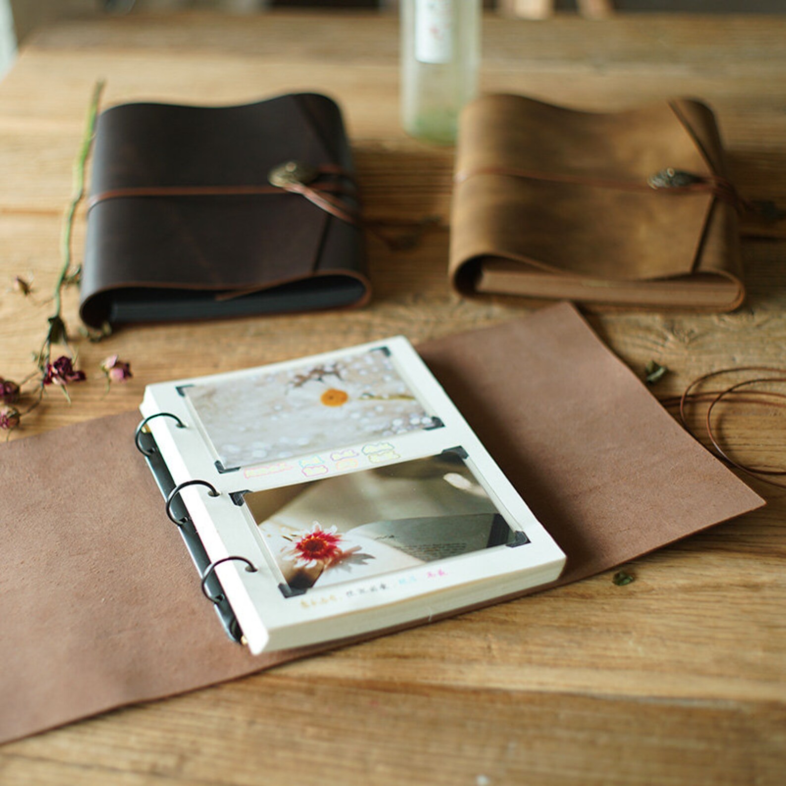 Leather Travel Scrapbook Album. Scrapbook Photo Album. Photo Etsy