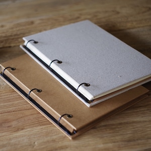 Carpeta de anillas verticales de 60 piezas, de lino y papel kraft, para álbumes de recortes, en blanco. Álbum de fotos vintage, álbum de recortes para viajes de bebés, libro de visitas para bodas, regalo de cumpleaños y aniversario