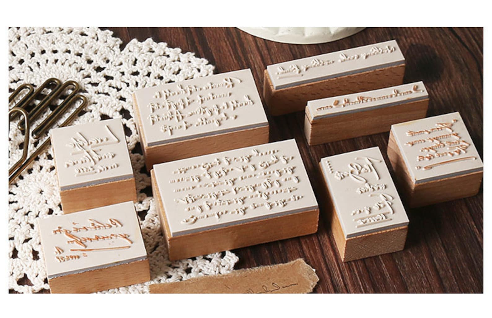 Handcrafted By Wood Mounted Rubber Stamp Crafty Bear 1989 By - View #9