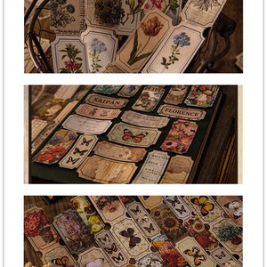 Retro Shaped Stickers Set 30 Pieces 8 Styles Stickers Rich Patterns Map ...