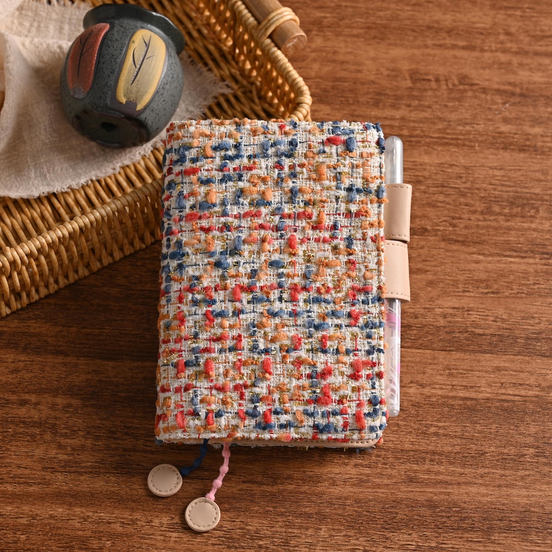 Tweed Adjustable Cover for 2025 Journal, Cute Girl Planner, Notebook ...
