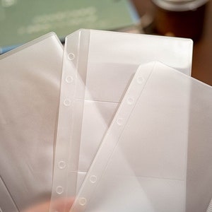 Bolsillo de Almacenamiento multifuncional A4/A5/A6/A7/B5, bolsillo para tarjetas de visita, bolsillo para recibos, bolsillo con cremallera para cuaderno/diario de hojas sueltas