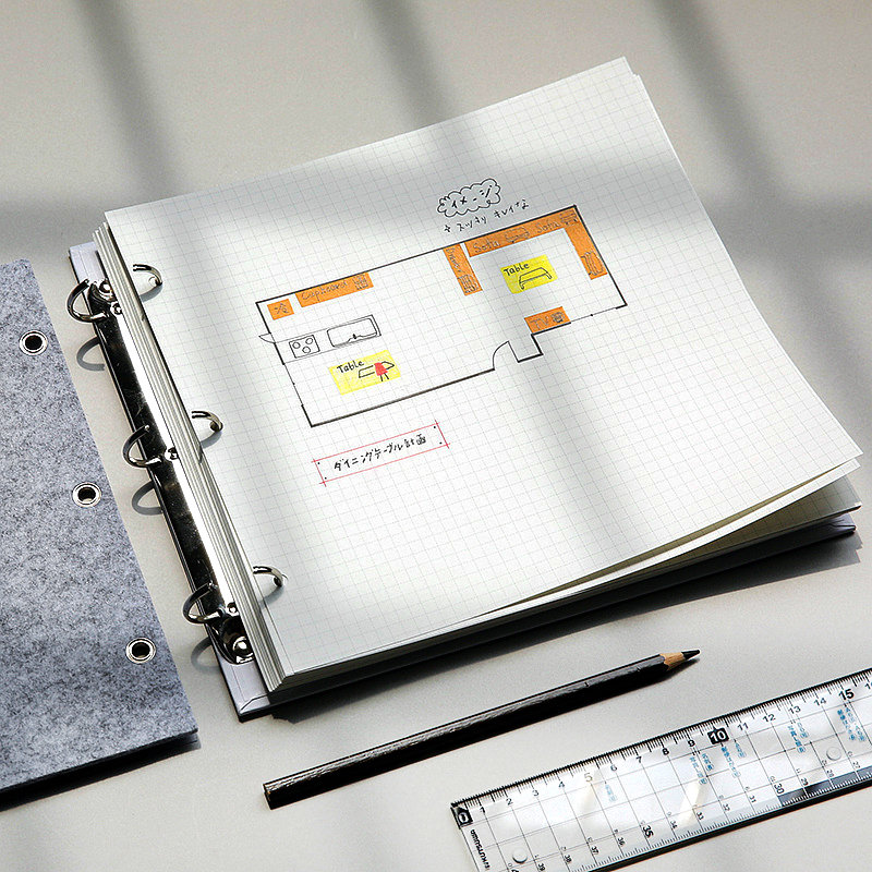 Felt Cover Ring Binder Sketchbook Journal Sketch Book Blank Etsy