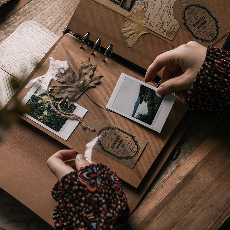 Retro PU Cover Photo Album. Scrapbook Album. Wedding Album. Etsy