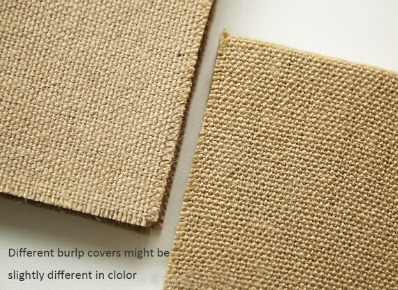 Thick Retro Burlap Journal Notebook. Handmade Junk Journal Starter