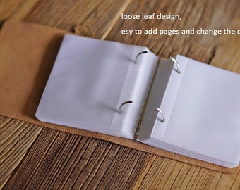 Loose Leaf Pocket Vertical 4 x 6 inch 3.5 x 5 inch 5 x 7 inch Transparent Photo Pockets White Inside Pages for Slip In Photo Albums No Cover