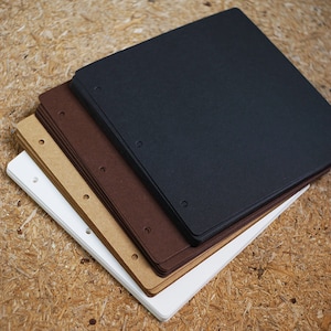 Gratis Verzending 3 Gaten 26*25 CM Vierkante Kraft Zwart Wit Koffiepasta Type Dikke Kaart Binnenpagina's voor plakboek Fotoalbums