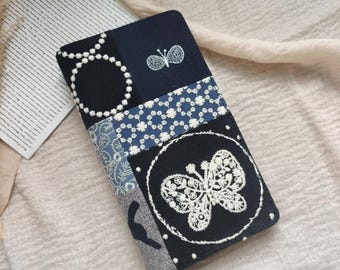Handmade Stitching Hobonichi Techo Weeks Cover Fabric Notebook Journal with Leather Interior A5 A6 B6 Cover for Sterling Ink Stalogy Planner
