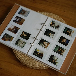 480 Fotos Instax Fotoalbum mit Hüllen. Loses Blatt Instax Mini Fotoalbum. Retro Fotoalbum Einlage. Pocket Fuji Polaroid Fotoalbum