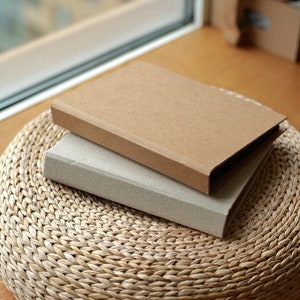 Album fotografico autoadesivo personalizzato Copertina in carta kraft/lino Regalo personalizzato Album di ritagli fai da te per matrimonio Collezione di esemplari di piante Libro minimalista