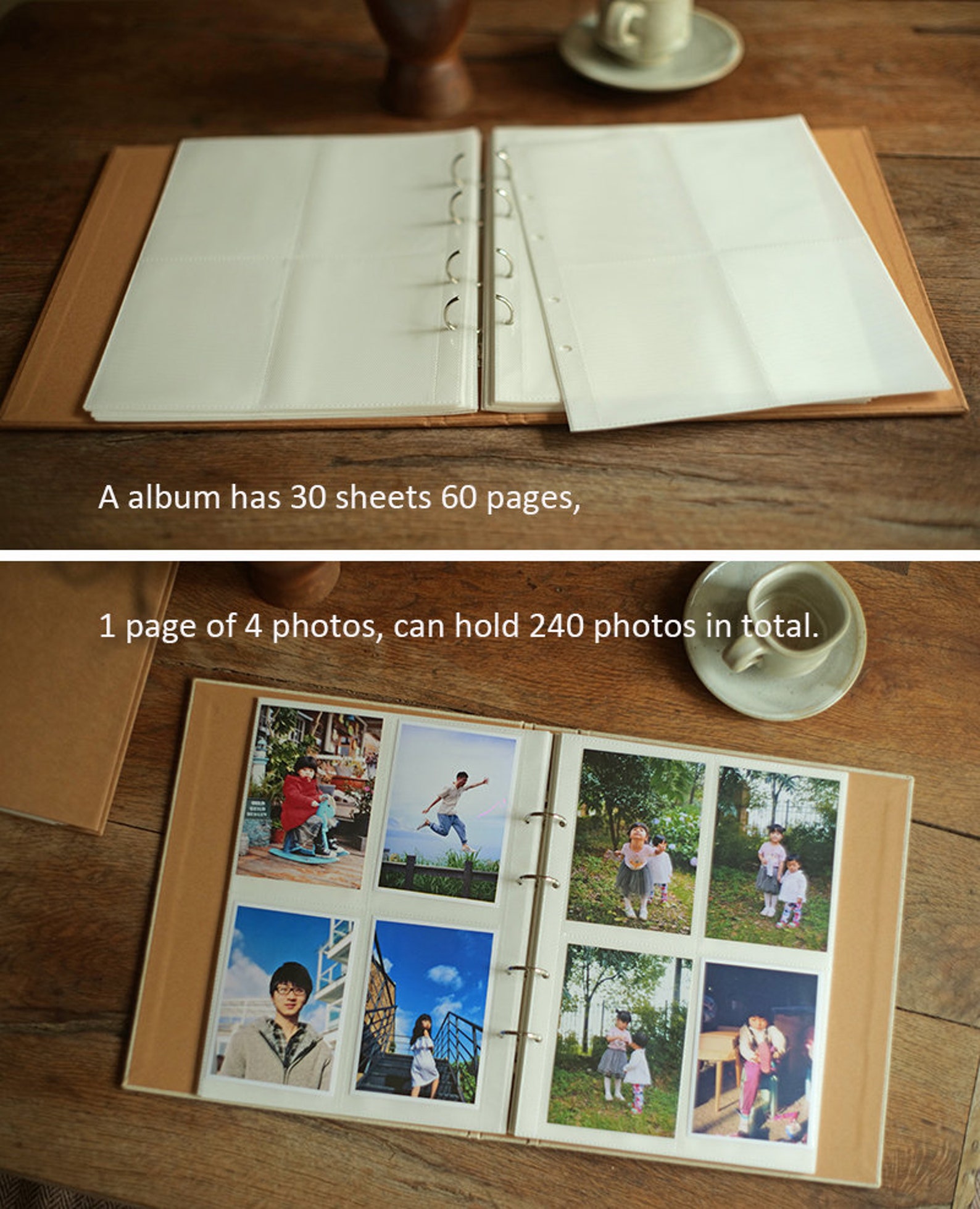 Photo Album 3x5 With Sleeves Minimalist Slip-in Photo Album - Etsy