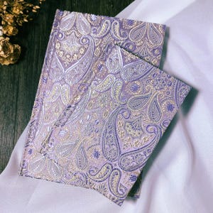 Retro Lila Satin Notizbuch Journal A5 A6 Hardcover Notizblock blanko liniert Gitter Seite Journal Exquisites Stoff Skizzenbuch Geschenk für Sie
