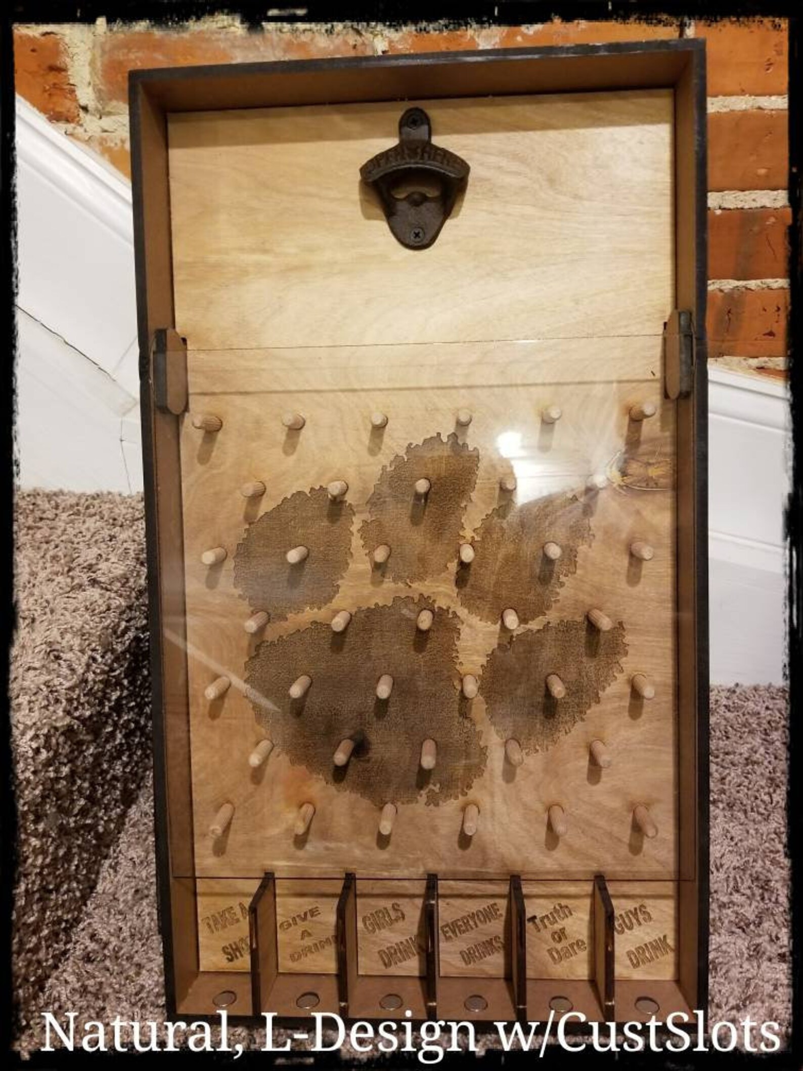 CUSTOMIZABLE Bottle Opener Plinko Board Drinko Etsy