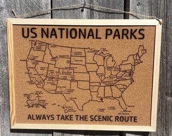 USA National Parks Karte, Tracking Reisekarte, druckbare State Park Karte. SVG. DXF. AI. Digitaler Download