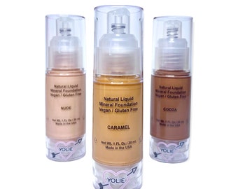 フェイス/ボディファンデーション • オーガニック • ヴィーガン • グルテンフリー • ビタミン強化 • 天然日焼け止め