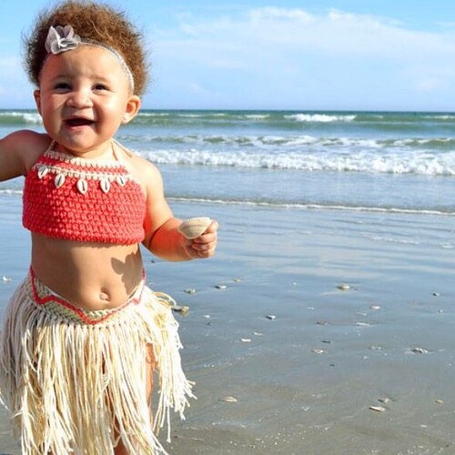 Baby Moana Outfit Baby Moana Costume Moana Birthday Party Etsy