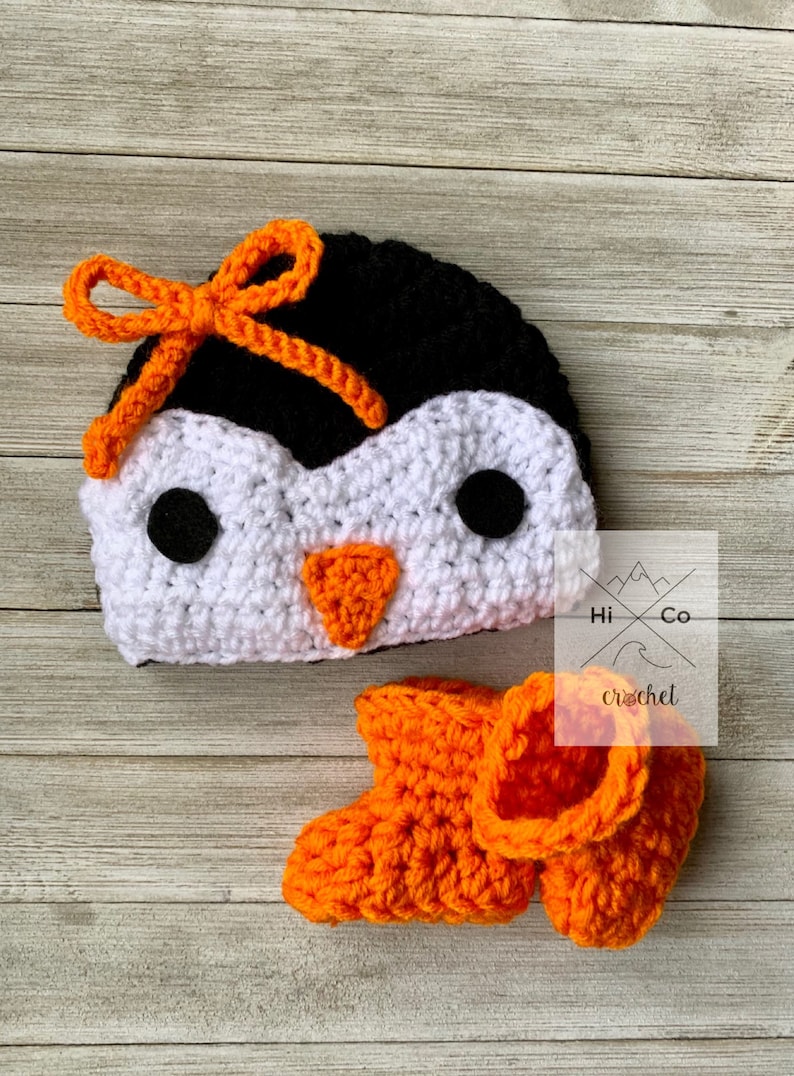 NewBorn Photography Baby penguin Set Baby Shower Gift Penguin Nursery Penguin Baby Set Crochet penguin Baby Set Baby penguin Costume