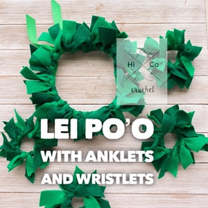 Lilo lei Po’o, Leaf Head Piece, Lilo Leaf Crown, Lei Po’o, Faux Ti-Leaf Lei Po’o, LILO & Stitch, Moana, Maui, Faux Hawaiian Lei Po’o