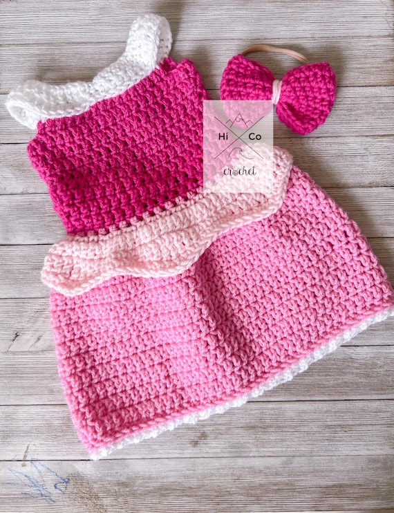 Crochet Aurora Costume, Sleeping Beauty Inspired Dress, Princess Outfit -  Etsy