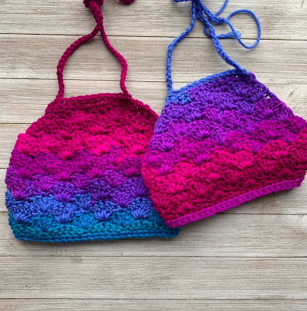 Mermaid Crop Top, Halter Top, Mermaid Shells Halter Top, Mermaid Party