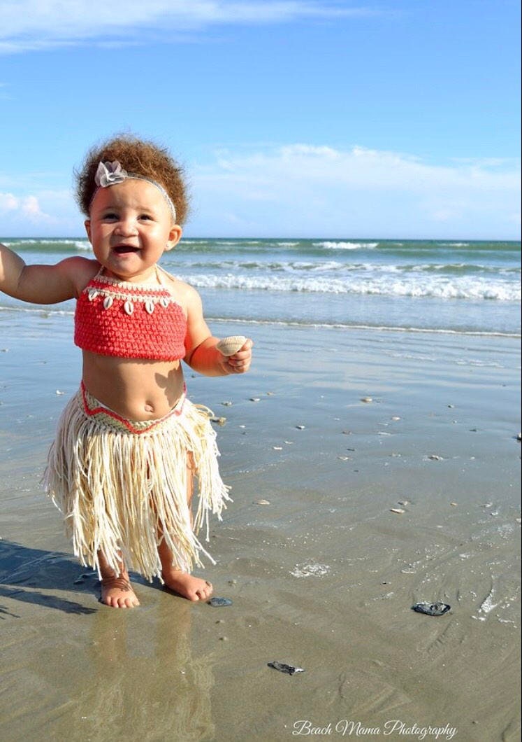 Baby Moana Outfit, Baby Moana Costume, Moana Birthday Party, Moana