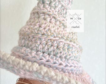 Custom Crochet Witch Hat: Cottagecore Halloween Costume
