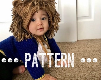 PDF Beast Costume **PATTERN, Crochet Pattern, DIY,