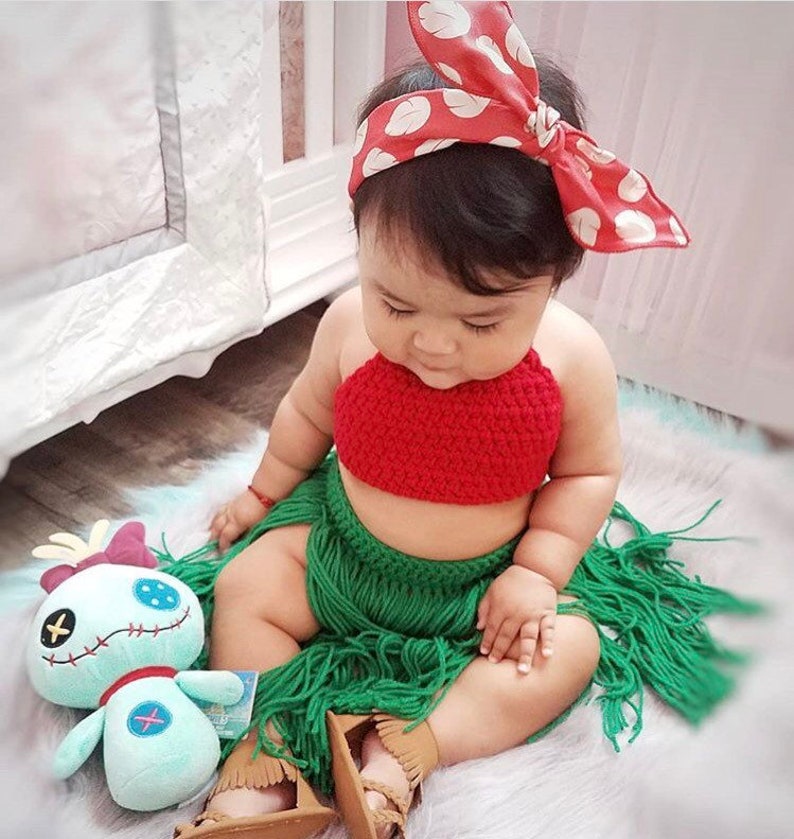 Lilo Crochet Outfit Lilo Costume Hawaiian Photo Prop Lilo & Etsy